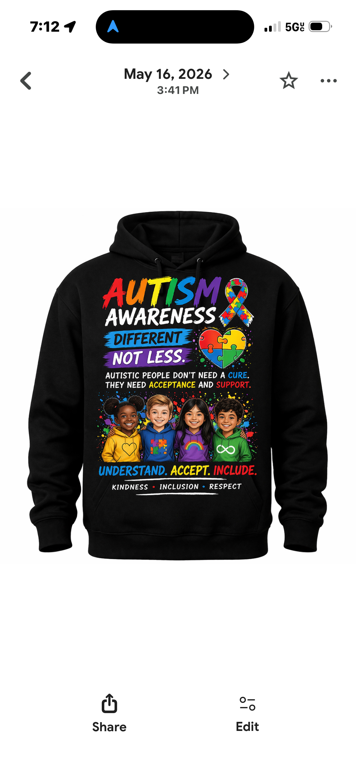 Autism Awareness — Different Not Less Hoodie