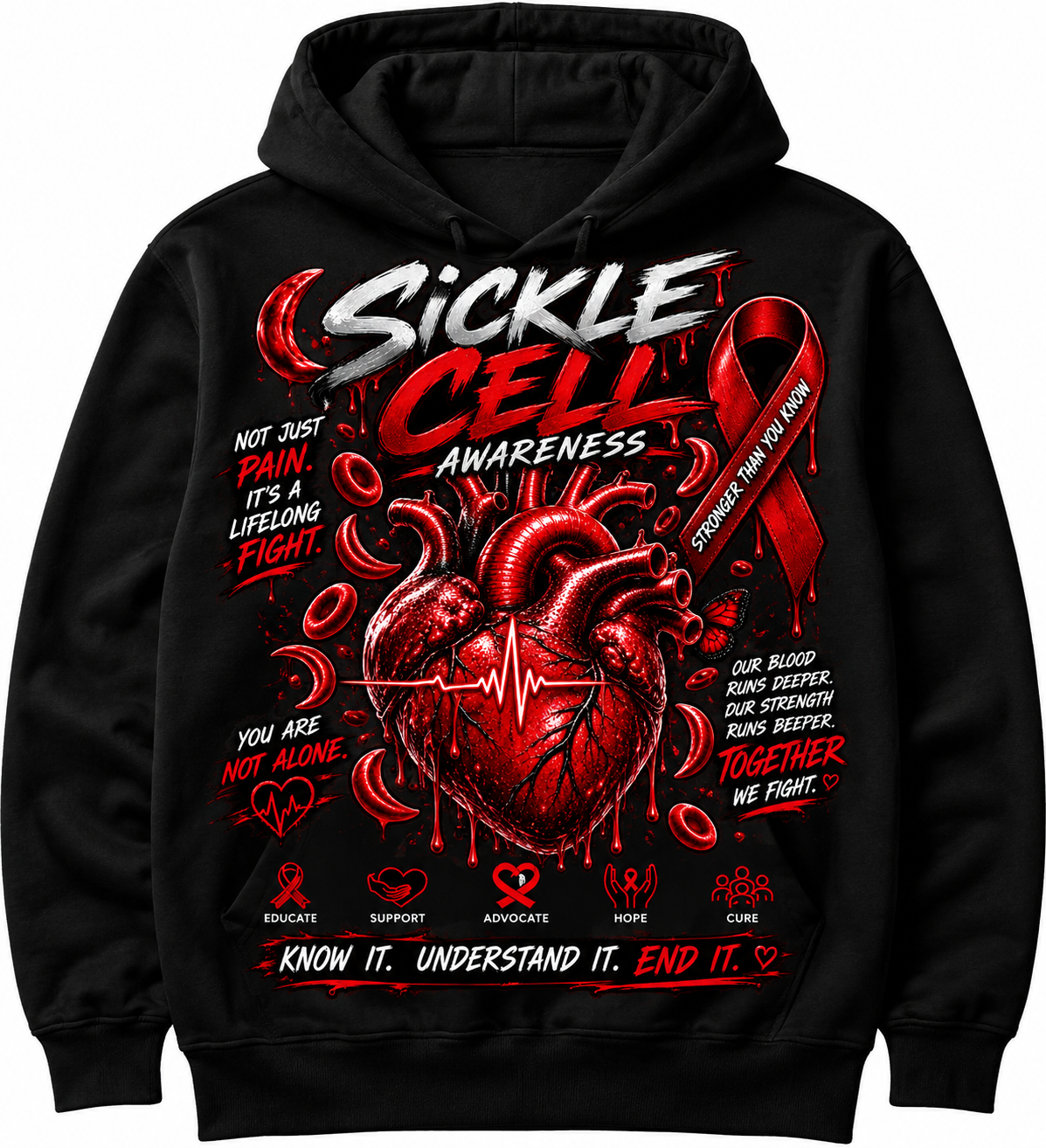 Sickle Cell Awareness Hoodie
